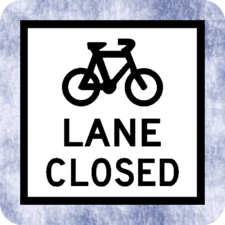 bicycle lane closed