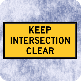 keep intersection clear