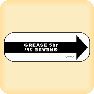 Sticker - Grease 5 Hr