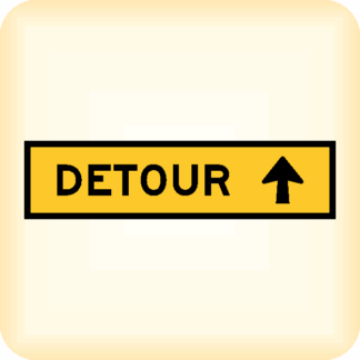 Detour (Arrow) - Temporary Traffic Sign