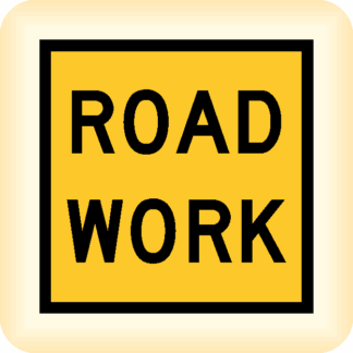 Road Work - Temporary Traffic Sign