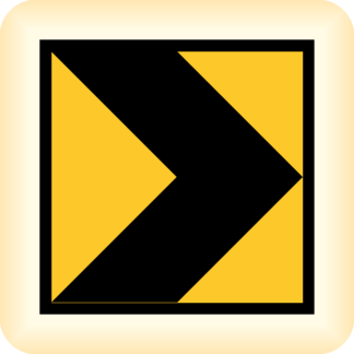 Arrow Srait - Temporary Traffic Sign