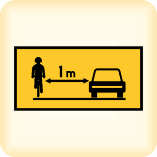 Distance Cycle - Temporary Traffic Sign