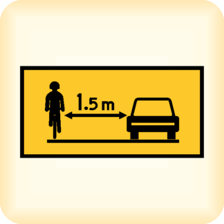 Distance Cycle - Temporary Traffic Sign