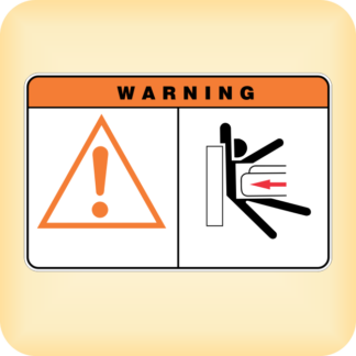 Safety Warning. Crushing Hazard.