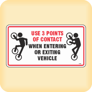 Sticker - Use 3 Points of Contact
