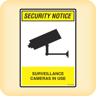 Sign - Security Notice. Surveillance Cameras in Use.