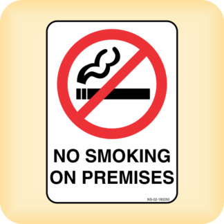 Sign - No Smoking on Premises.