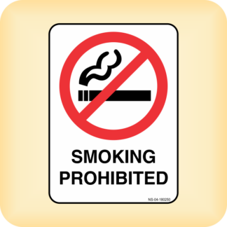 Sticker - Smoking Prohibited.