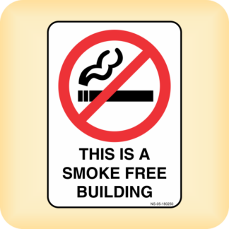 Sign - This is a Smoke Free Building.