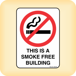 Sticker - This is a Smoke Free Building.