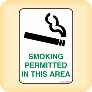Sign - Smoking Permitted in this Area.