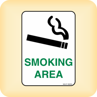 Sign - Smoking Area.