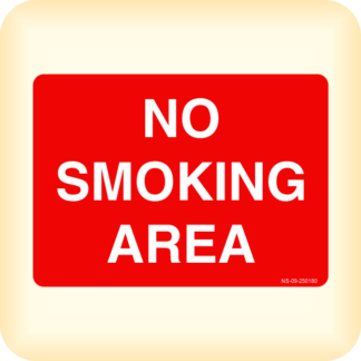 Sign - No Smoking Area.