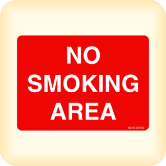Sticker - No Smoking Area.