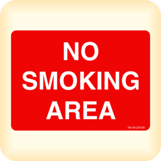 Sticker - No Smoking Area.