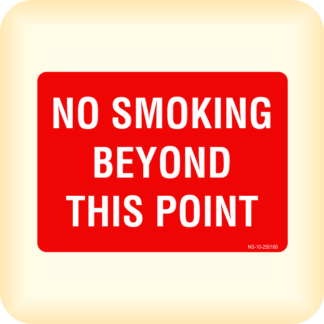 Sign - No Smoking Beyond This Point.