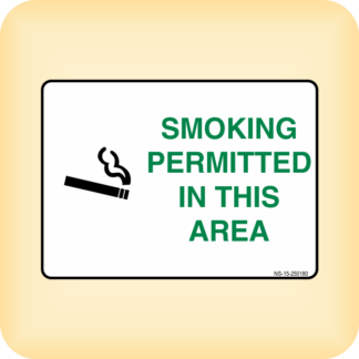 Sign - Smoking Permitted in this Area.