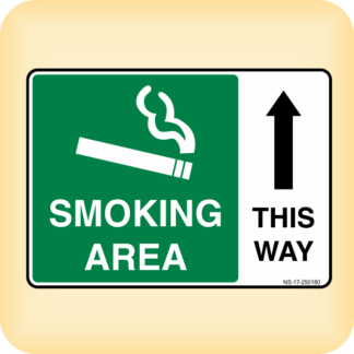 Sign - Smoking Area This Way.