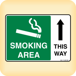 Sticker - Smoking Area This Way.