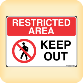Sticker - Restricted Area - Keep Out.