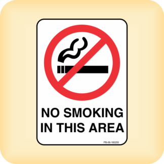 Sign - No Smoking In This Area