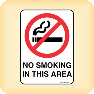 Sticker - No Smoking In This Area