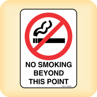 Sign - No Smoking Beyond This Point