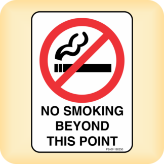 Sign - No Smoking Beyond This Point