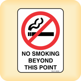 Sticker - No Smoking Beyond This Point