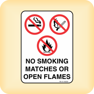 Sign - No Smoking, Matches or Open Flames