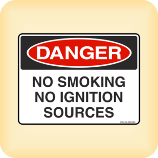 Sign - Danger - No Smoking, No Ignition Sources.