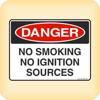 Sign - Danger - No Smoking, No Ignition Sources.