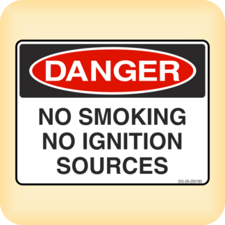 Sign - Danger - No Smoking, No Ignition Sources.