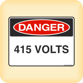 Sticker - Danger - 415 Volts.