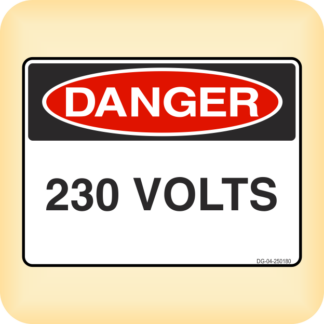 Sticker - Danger - 230 Volts.