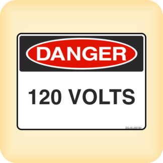 Sticker - Danger - 120 Volts.