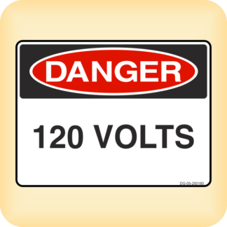 Sticker - Danger - 120 Volts.