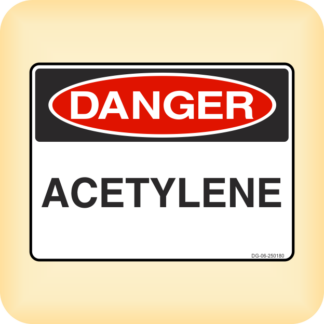 Sign - Danger - Acetylene.