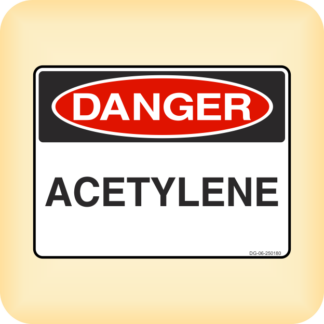 Sticker - Danger - Acetylene.