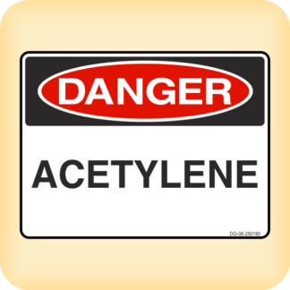 Sticker - Danger - Acetylene.