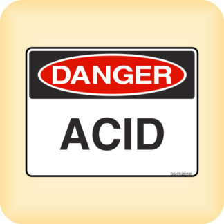 Sign - Danger - Acid.