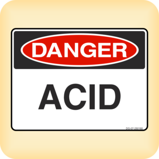 Sign - Danger - Acid.