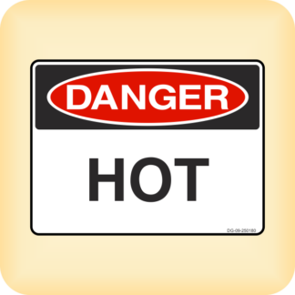 Sticker - Danger - Hot.