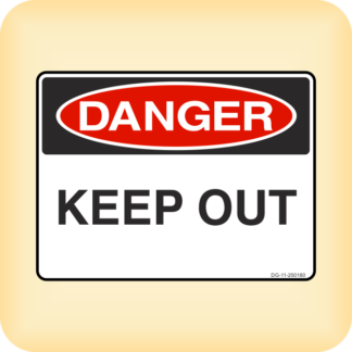 Sticker - Danger - Keep Out.