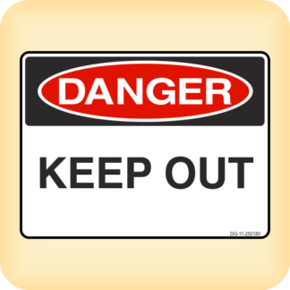 Sticker - Danger - Keep Out.