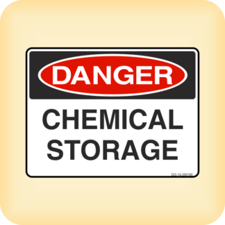 Sign - Danger - Chemical Storage.