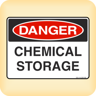 Sticker - Danger - Chemical Storage.