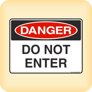 Sticker - Danger - Do Not Enter.