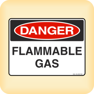 Sign - Danger - Flammable Gas.